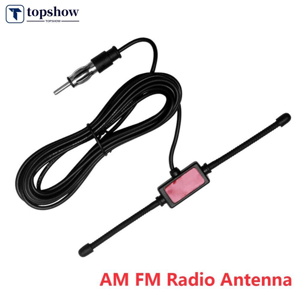 Topshow Universal 3M รถ Dipole เสาอากาศเรือสเตอริโอ AM FM เสาอากาศกระจกเสาอากาศวิทยุเสาอากาศรถยนต์วิทยุอะไหล่รถยนต์ N2Y9