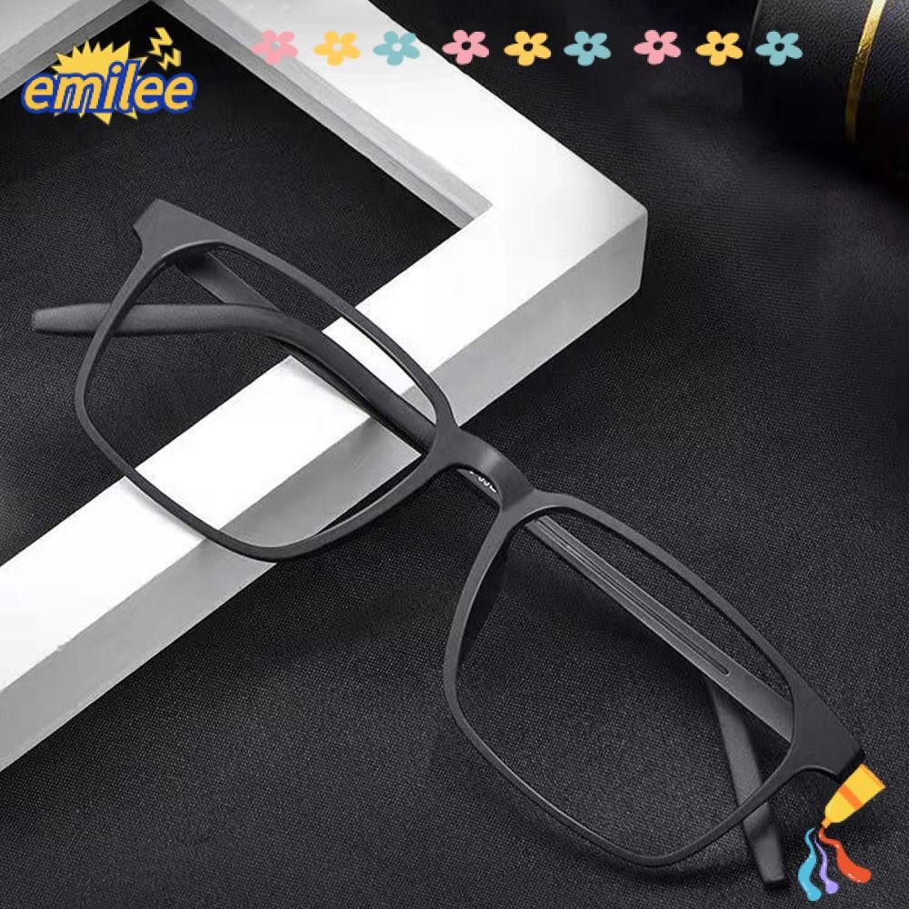 Emilee แว่นอ่านหนังสือป้องกันแสงสีฟ้า, Blue Blocking Pure Titanium แว่นตาธุรกิจ, แบบพกพา Ultralight Eye Protection กีฬาแว่นตากลางแจ้ง