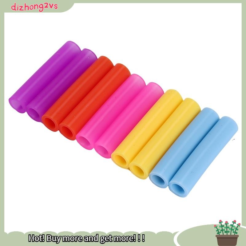 [dizhong2vs]10ชิ้นคละสีนํามาใช้ใหม่หลอดซิลิโคนเคล็ดลับครอบคลุมสําหรับ0.24นิ้ว6มิลลิเมตรสแตนเลสหลอดดื