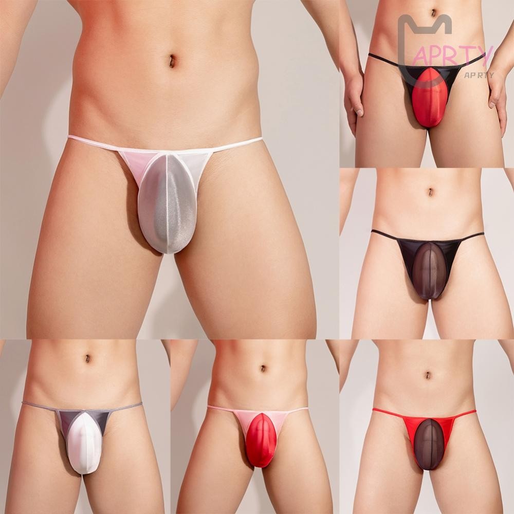 กางเกงชั้นในจีสตริงเคลือบเงาแบรนด์ใหม่ระบายอากาศคลาสสิกธีมการจับคู่สี - รูปที่ 4