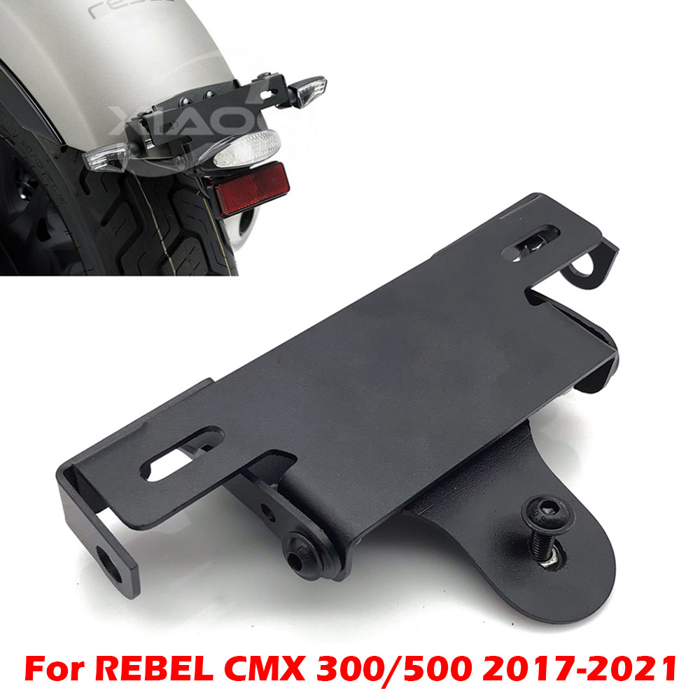 รถจักรยานยนต์พร้อมไฟ LED ผู้ถือป้ายทะเบียนหาง Tidy สําหรับ HONDA Rebel CMX 300 500 CMX500 CMX300 201