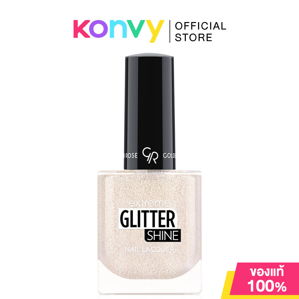 Golden Rose Glitter Shine Nail Lacquer 10.2ml #201 สีกึ่งเจลไม่ต้องอบ ติดทน เงาสุดพลัง.