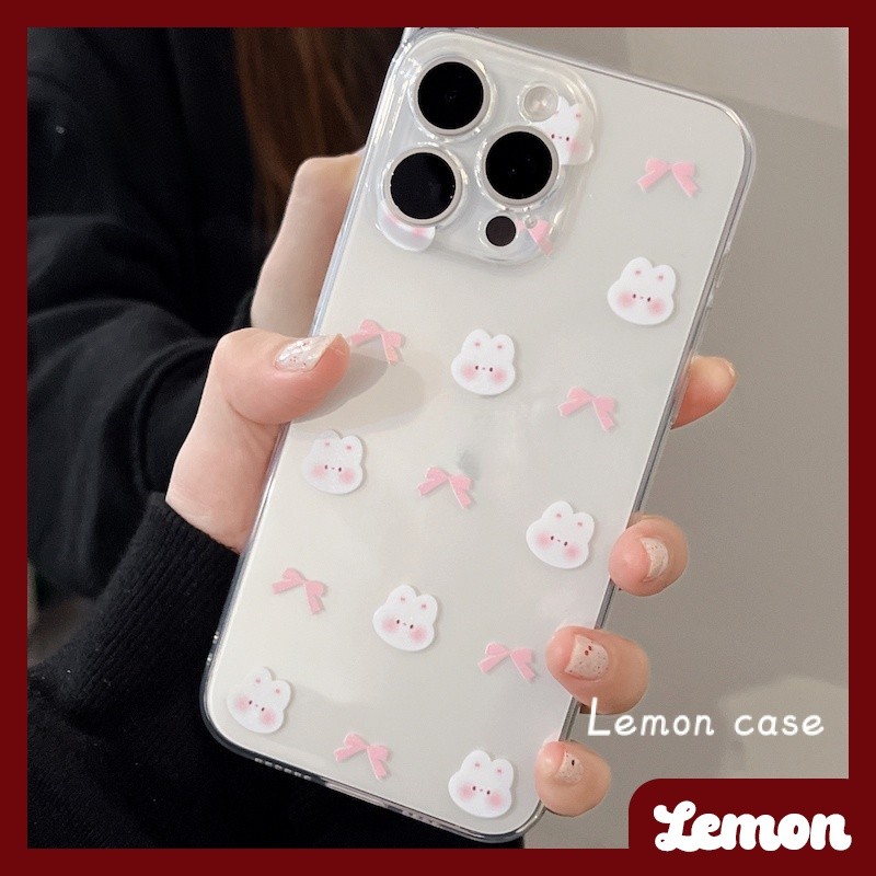 กระต่ายน่ารักโปร่งใสรวมทุกอย่างกันกระแทกน่ารักเคสนุ่มสําหรับเคส iphone 15 15promax 14promax 14plus 13pro 13promax 11 11pro 12promax 12mini XR 7p 8plus