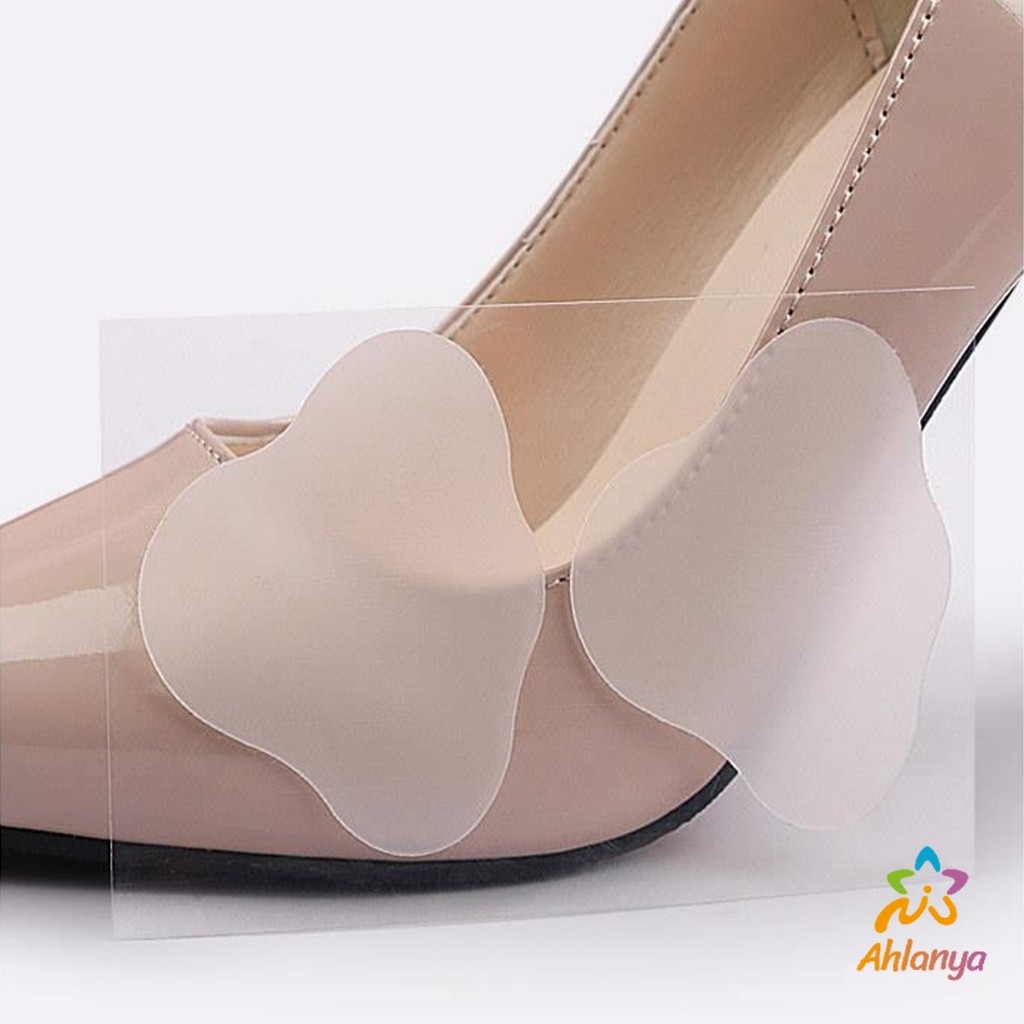 Ahlanya สติกเกอร์เจล 2Pcs/set แผ่นแปะกันน้ำ สําหรับติดเท้า กันกัด นุ่มสบาย ดูแลเท้า heel stickers