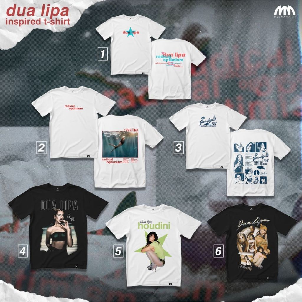 เสื้อยืด DUA LIPA Merch - Mugmania - Radical Optimism Shirt S-5XL