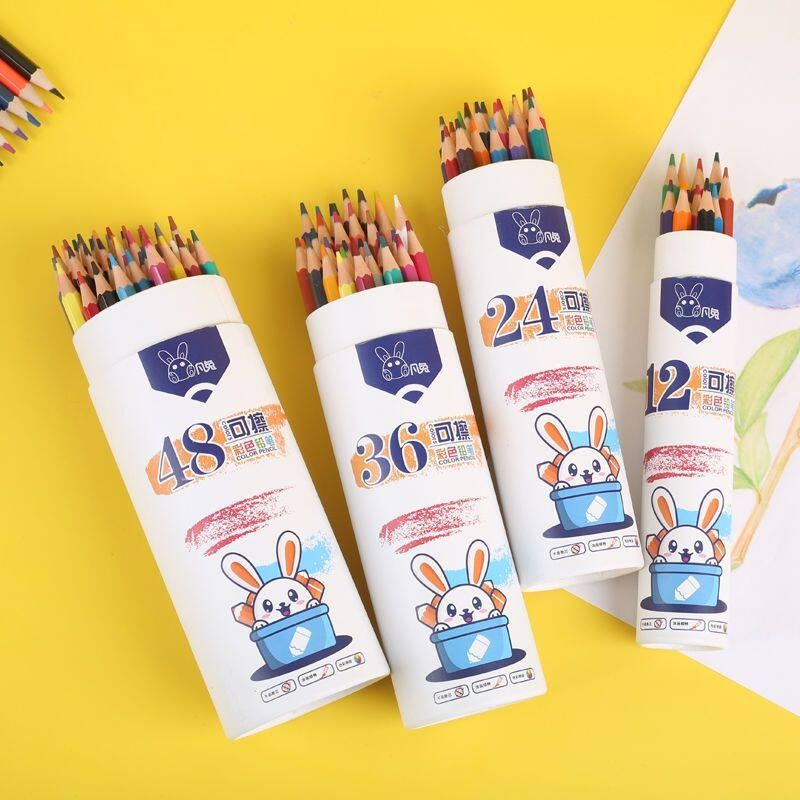 OMC ดินสอสีไม้แท่งยาว ดินสอสีวาดรูป 12/24/36/48 สี รุ่นใหม่ สีสดกว่าเดิม ดินสอสี - รูปที่ 4