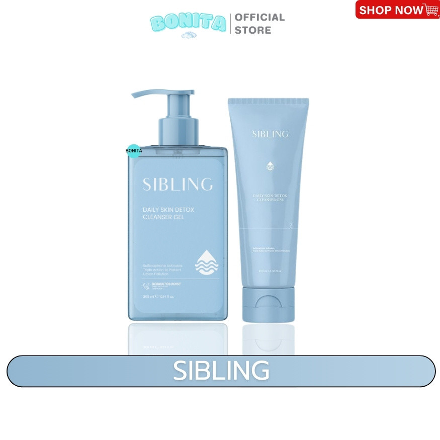 ซิบบลิ้ง SIBLING เจลล้างหน้าซิบบลิ้ง เจลล้างหน้าซิบบลิ้ง ลดสิว สิวอักเสบ ดีท็อกซ์มลภาวะ หน้าขาว