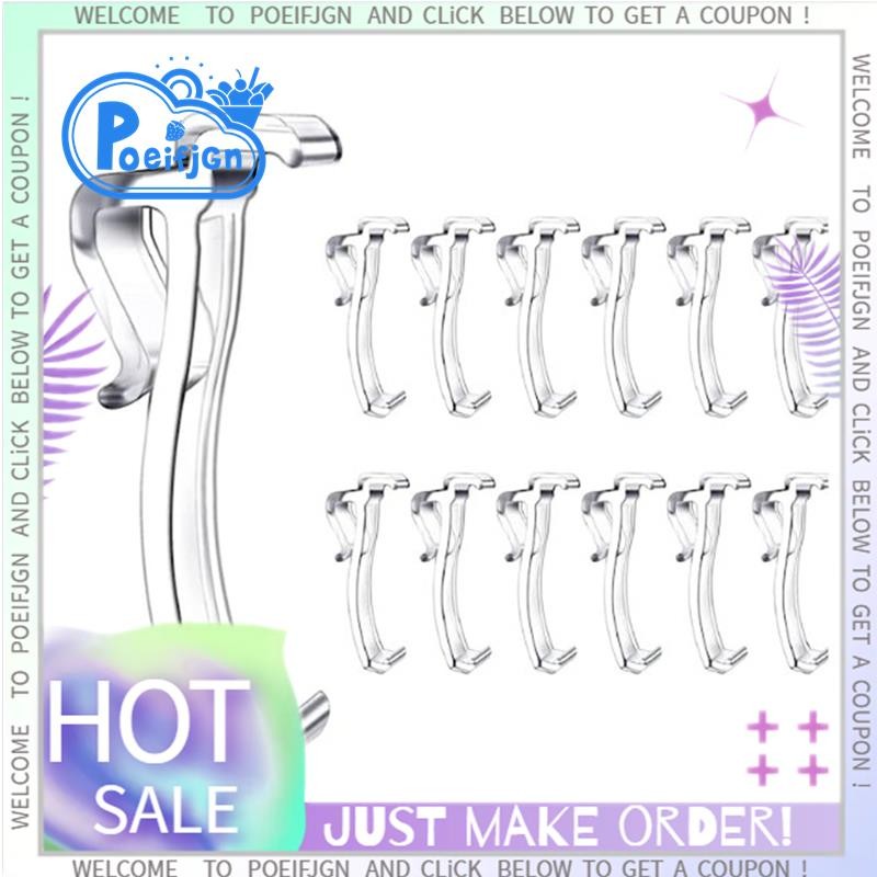 2.5 นิ้ว Valance คลิปหน้าต่างคลิปตาบอดพลาสติกใส Valance Retainer Holder ซ่อน Valance Clip(12 ชิ้น)