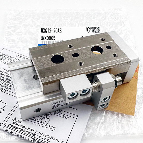 โต๊ะเลื่อนกระบอก SMC mxq6 mxq8 mxq12l mxq16 mxq20 MXQ25-10-20-30-40-50-75