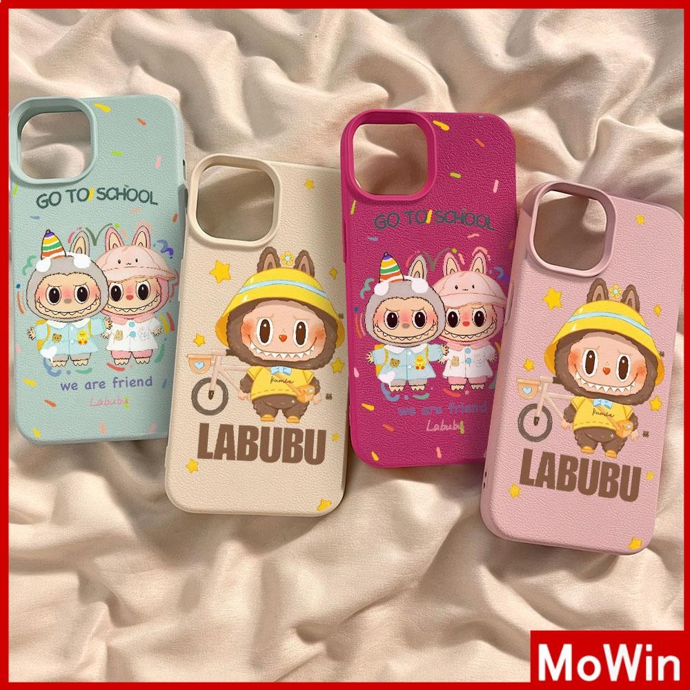 Movin - เคส iPhone 16 Pro Max iPhone 11 เคสหนังเนื้อนิ่มสีแคนดี้ TPU ลาบูบู ลาบูบู สีสันสดใส น่ารัก Compatible With iPhone15 Pro max 14 13 12 Pro max XS XR 7 Plus 8 Plus