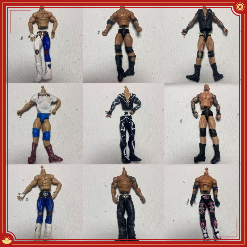 Wwe Wrestler รูปทําลายรูป 6-7 นิ้วเคลื่อนย้ายได้รูปอุปกรณ์เสริมร่างกาย