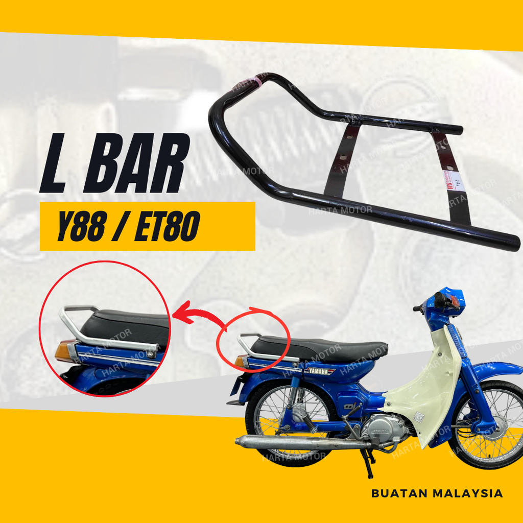 Y88 L BAR - YAMAHA Y 88 ET80 FIRST MODEL HANDLE SEAT BAR SPOILER L-BAR ด้านหลังที่เข้าลิ้นชัก BESI B