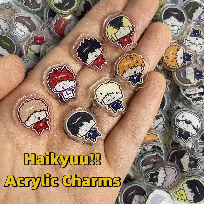 ไฮคิว!! อะคริลิเสน่ห์ชิ้น-2เซนติเมตร ทําเอง โทรศัพท์มือถือกรณีตกแต่งด้านเดียว,ฟิล์มป้องกัน,งานฝีมืออุปกรณ์เสริม