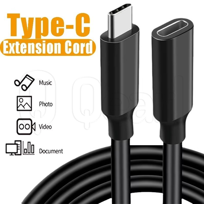 สายต่อ Type-C 0.5/1M - สายต่อขยายชายกับหญิง - สายชาร์จขยายขั้วต่อ - สายต่อส่ง - USB C ถึง USB A Data Line - สําหรับแล็ปท็อปแท็บเล็ตโทรศัพท์
