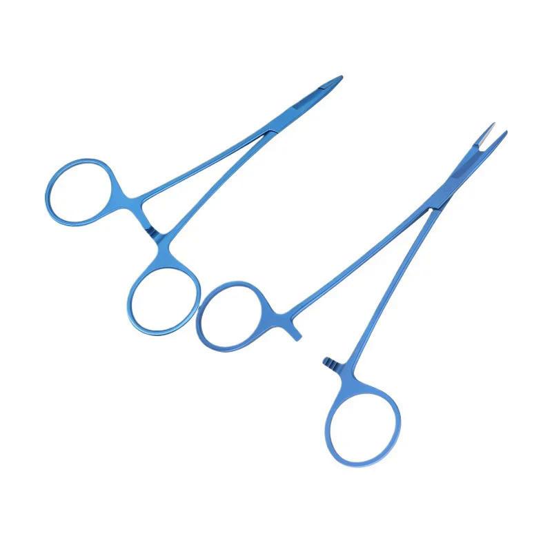 Surgical truments 12cm Olsen-Hegar Needle Holder With Suture Scissors Reusable Ophthalmology Needle 