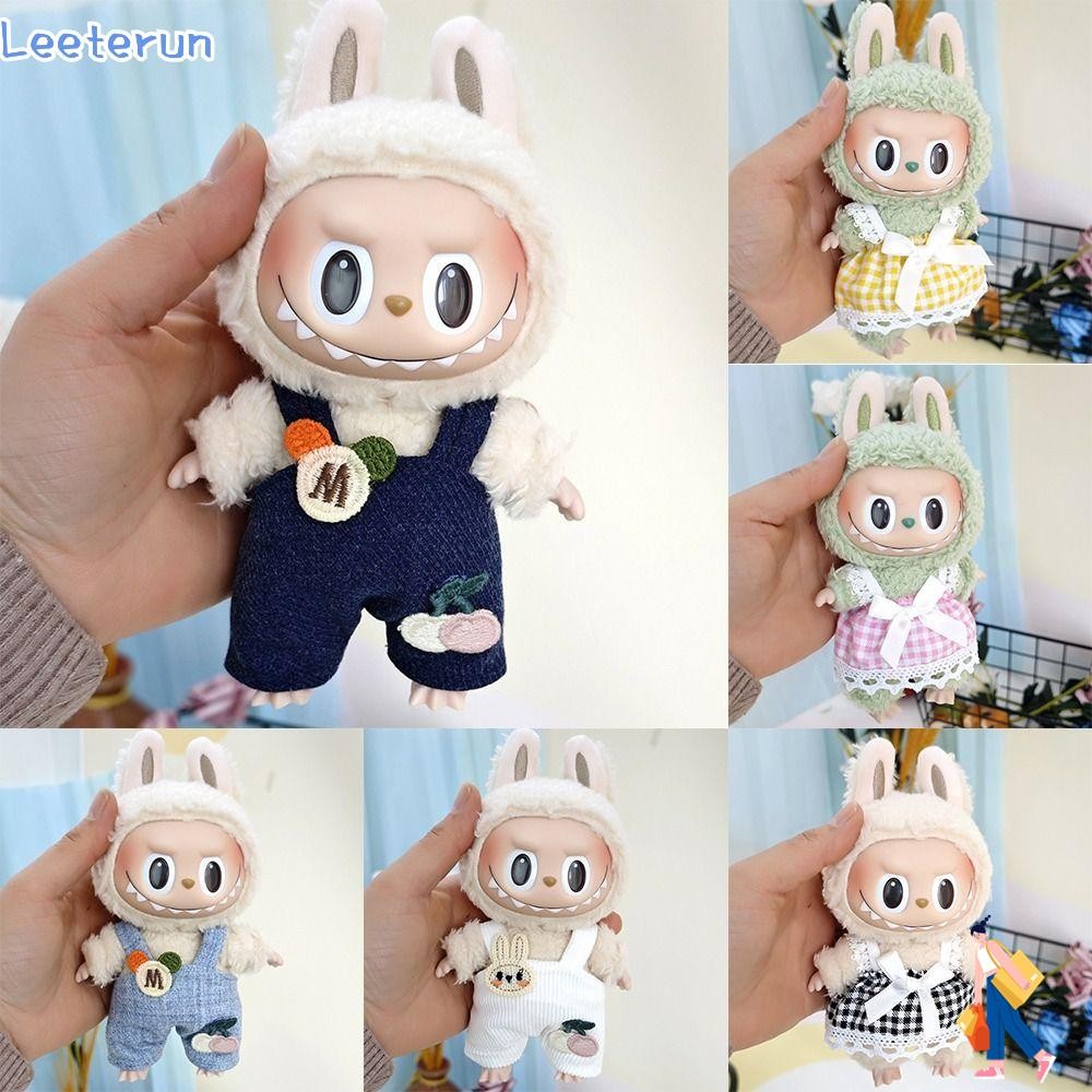 เสื้อผ้าตุ๊กตา LEETERUN Labubu,|อุปกรณ์ตุ๊กตาทํามือ, กระโปรงผ้าโปร่งประดับโบว์ Labubu Time To Chill Filled Cos ของขวัญเสื้อผ้าตุ๊กตาทํามือสําหรับ 17 ซม. Labubu ตุ๊กตา