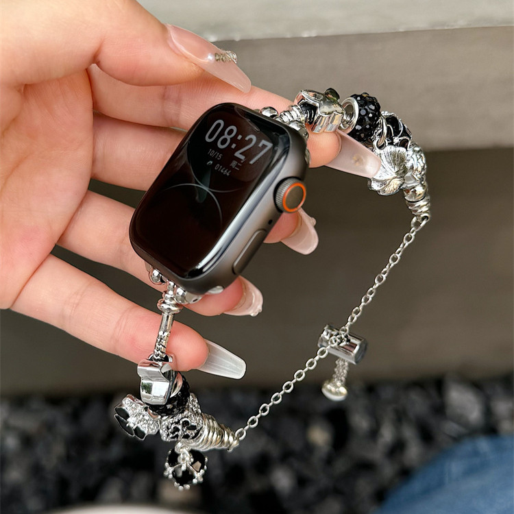 สร้อยข้อมือแพนดอร่าสายนาฬิกาสําหรับ Apple Watch Series 11/10/9/8/7/6/5/4/3/2/SE 46/42/44/40/45/41/38/49 มม. สายนาฬิกา