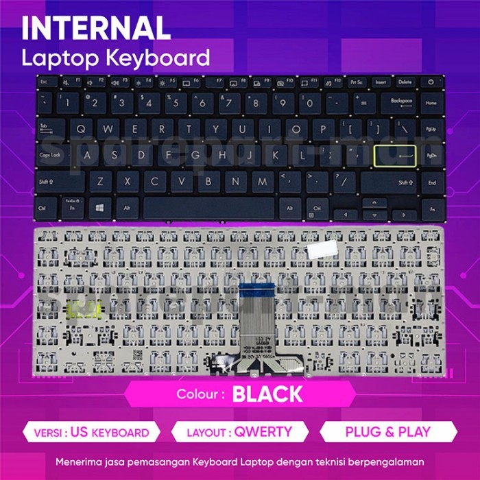 ใหม่ Asus Vivobook E410M E410 E410MA E410KA แป้นพิมพ์แล็ปท็อป