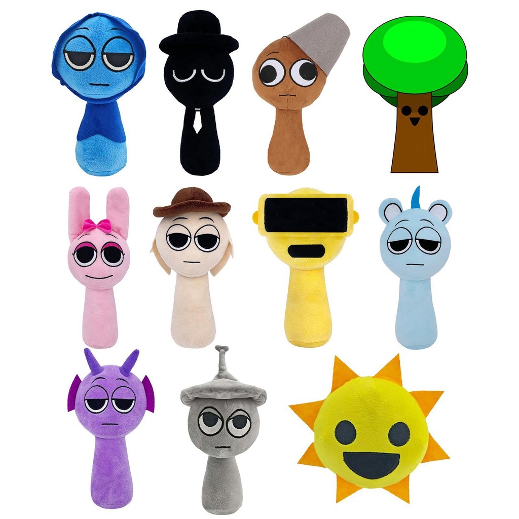 Sprunki ตุ๊กตาของเล่นน่ารัก Cuddly เพลงเกม Plushie ตุ๊กตา caeudeyth