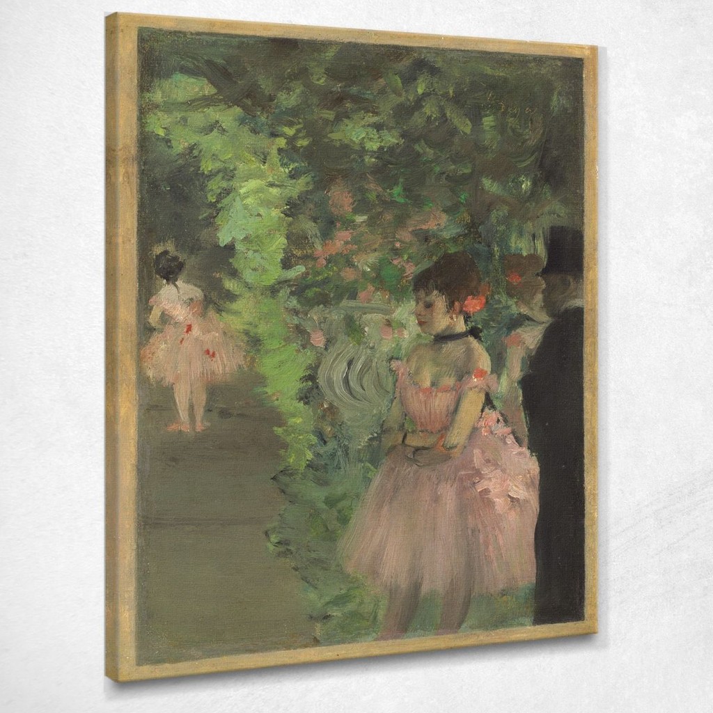 Dancers Behind The Scenes Edgar Degas, edg14 ภาพพิมพ์บนผ้าใบแคนวาส