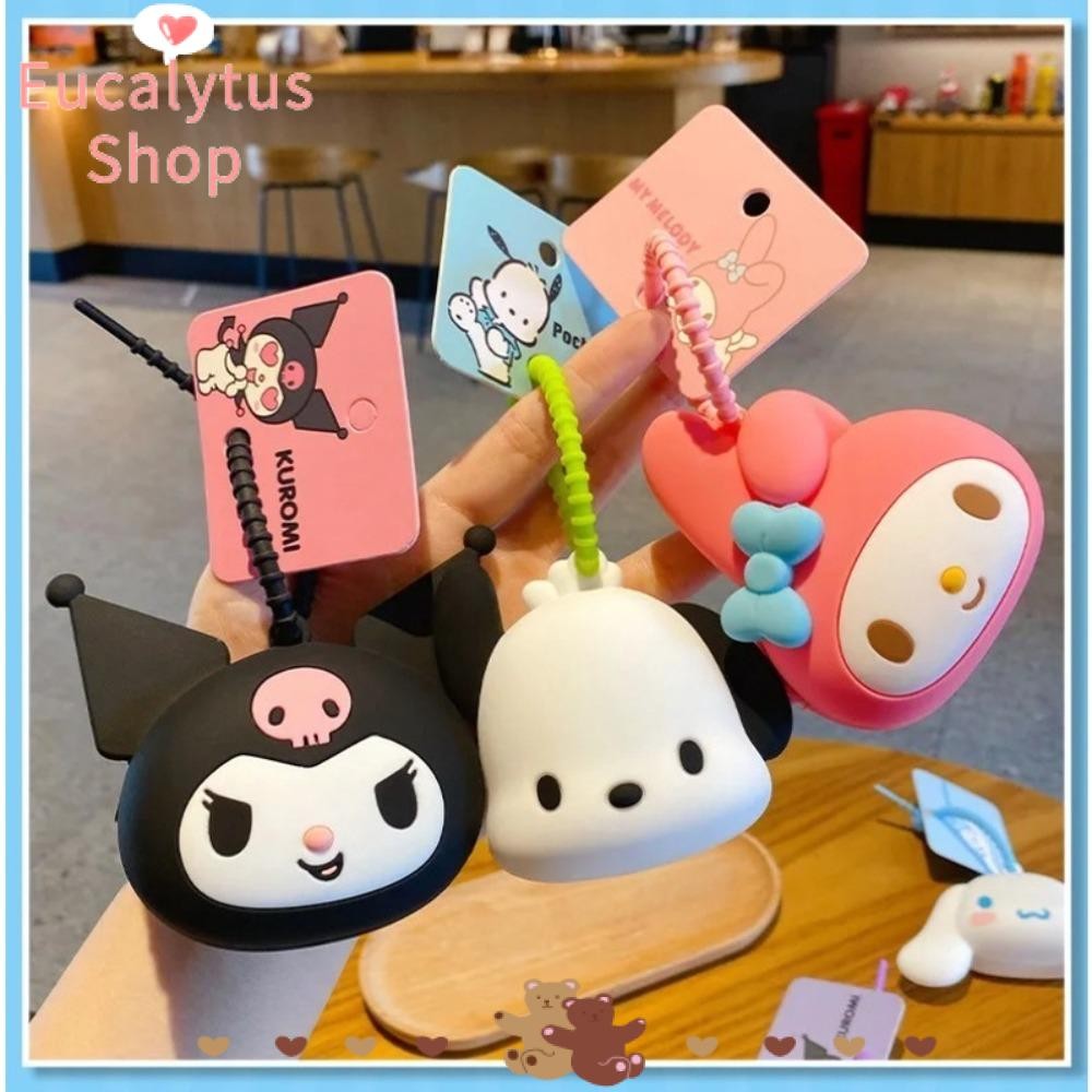 Eucalytus1 กระเป๋าใส่เหรียญ,ซิลิโคน Sanrio Storage Bag,น่ารักการ์ตูน Mymelody School Bag เครื่องประดับเด็ก