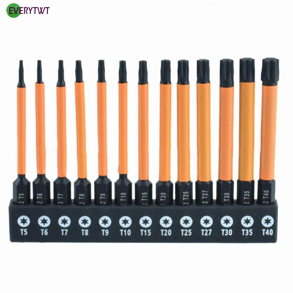 【EVER】Complete 13pcs Screwdriver Bit Set with Magnetic Tips for Quick Repairs