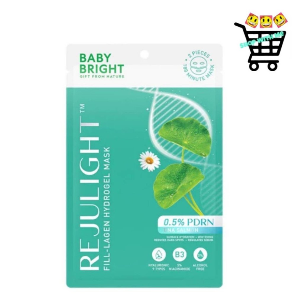 New!! เบบี้ไบร์ท รีจูไลท์ฟิล-ลาเจน ไฮโดรเจลมาสก์ Baby Bright Rejulight fill-Lagen hydrogel Mask 20g