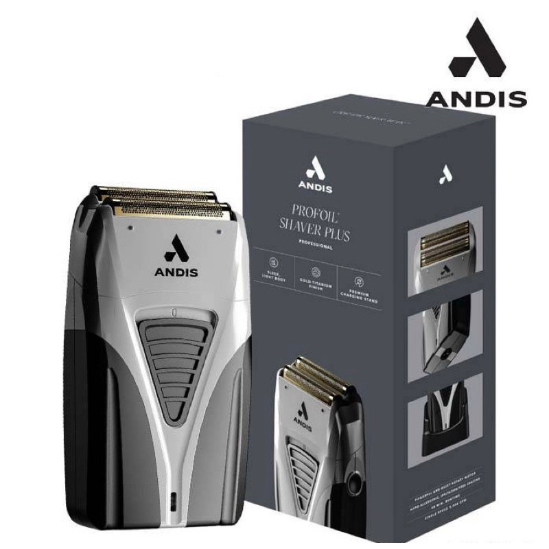 Original Andis Profoil Lithium Plus Titanium Sheet 17260 ชุดเครื่องโกนหนวดไฟฟ้า Man Shaving Hair Clipper