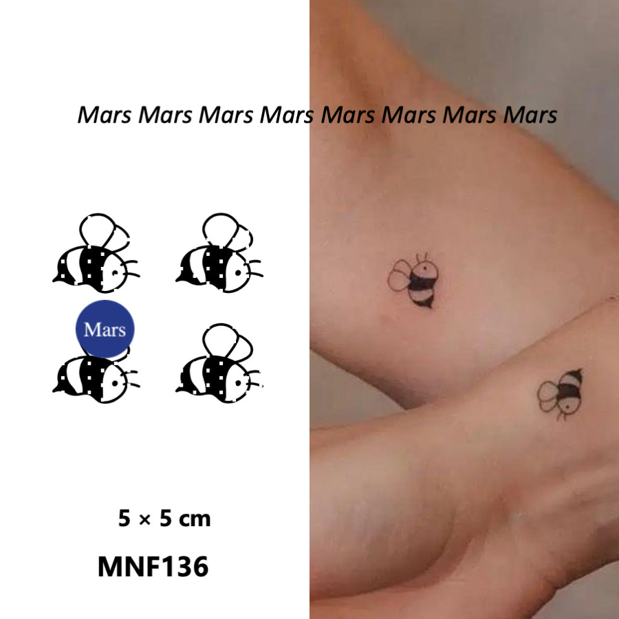 Mars Tattoo เทคโนโลยีใหม่เมจิก ติดทนนาน 2 สัปดาห์ รอยสักชั่วคราว สติ๊กเกอร์รอยสัก MNF136
