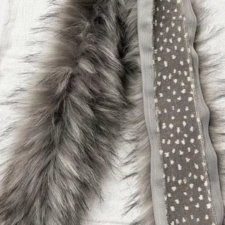 Janfat Fluffy Trim, 1M เลียนแบบ Raccoon Big Fur Collar, DIY เสื้อผ้าอุปกรณ์เสริมแถบขนสัตว์เทียมตกแต่ง