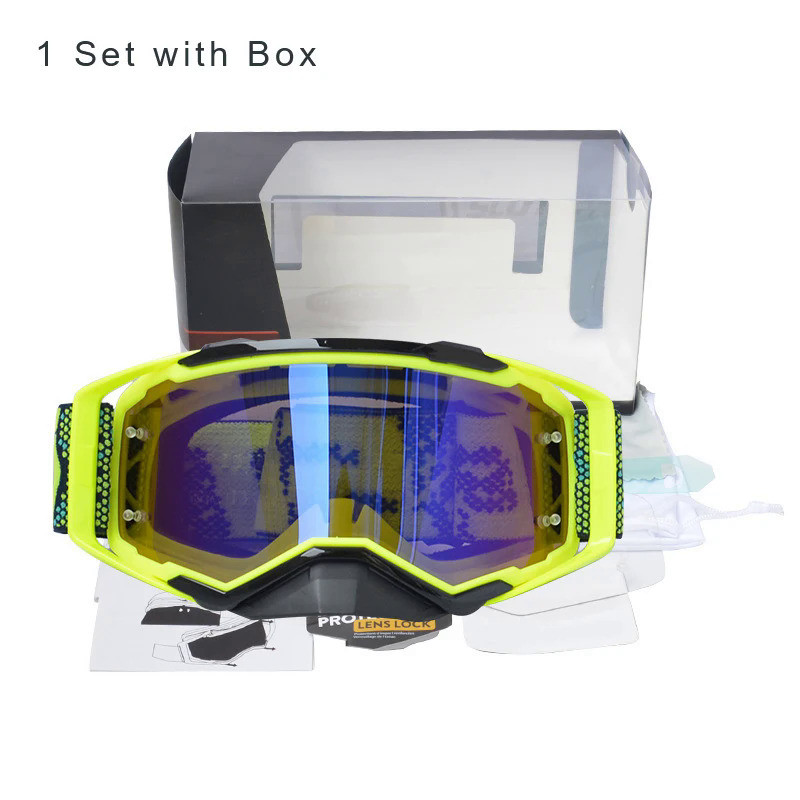 New Motorcycle Goggles Eyeglasses Off Road MX Motocross Glasses Downhill Cycling Helmet Dirt Bike Ra