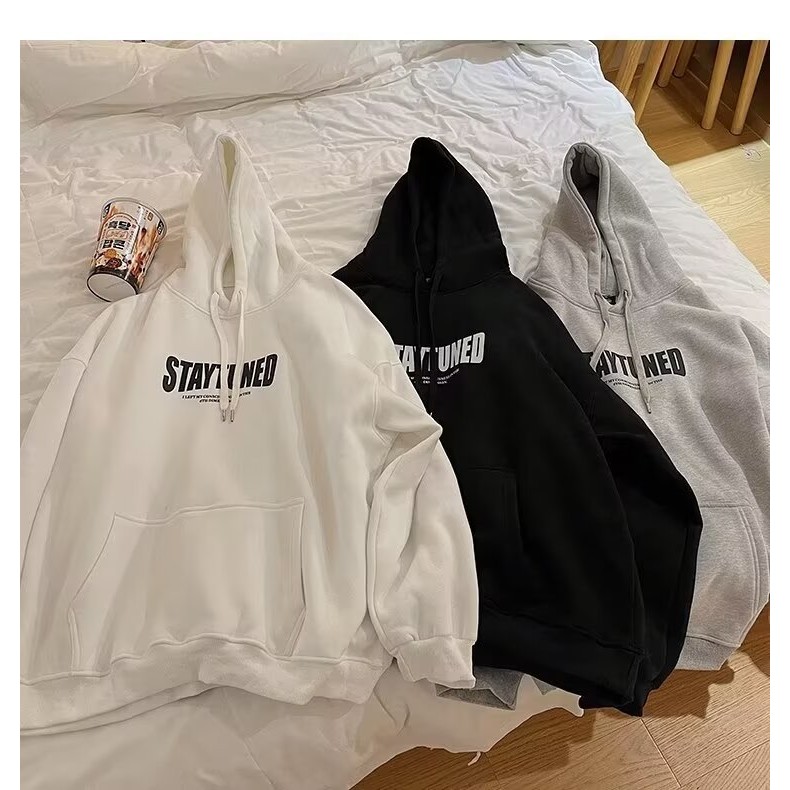 เสื้อฮู้ดไซส์ใหญ่เสื้อสเวตเตอร์สวมหัวที่อบอุ่นกํามะหยี่สําหรับฤดูใบไม้ร่วงและฤดูหนาวเสื้อมีฮู้ดน้ําห