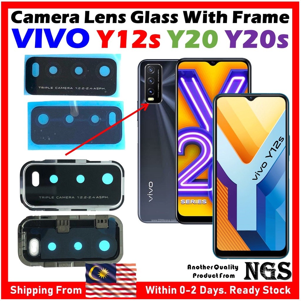 (พร้อมกรอบ) เลนส์กล้องฝาครอบเลนส์กล้อง Fit สําหรับ VIVO Y12s VIVO Y20 VIVO Y20i VIVO Y20s