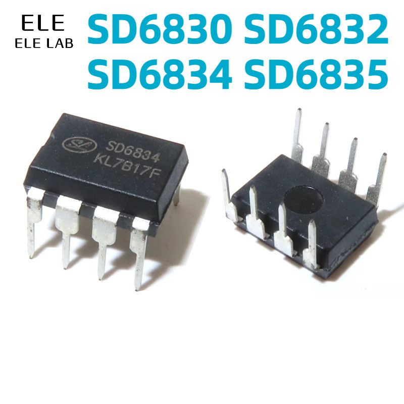 10/5 ชิ้น Original SD6830 SD6832 SD6834 SD6835 DIP-8 การจัดการพลังงาน IC สําหรับอะแดปเตอร์, ไดรเวอร์