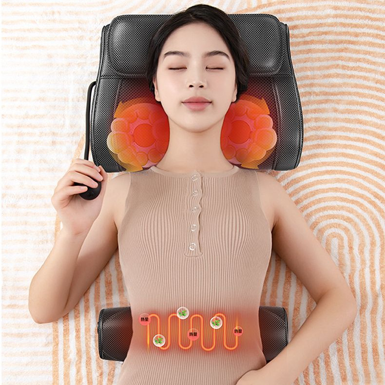 /เครื่องนวดคอ AUX หมอนรองคอสำหรับนวดคอ บ่า หลัง และทั่วทั้งร่างกาย มัลติฟังก์ชัน