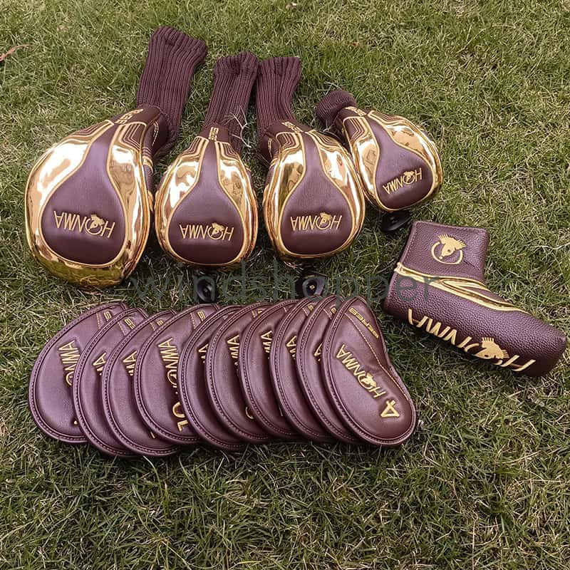 Honma S09 ไดร์เวอร์กอล์ฟ Fairway ฝาครอบไม้ Hybrid ฝาครอบพัตเตอร์ฝาครอบเตารีดหนัง PU หัวไม้กอล์ฟกอล์ฟคลับ