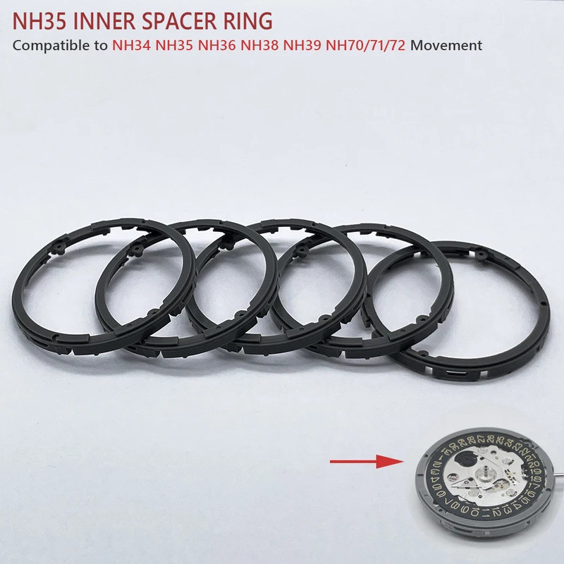 1pcs NH35 การเคลื่อนไหว Spacer แหวนอะไหล่ Fit to NH34 NH35 NH36 NH38 NH39 NH70 NH71 การเคลื่อนไหวพลา