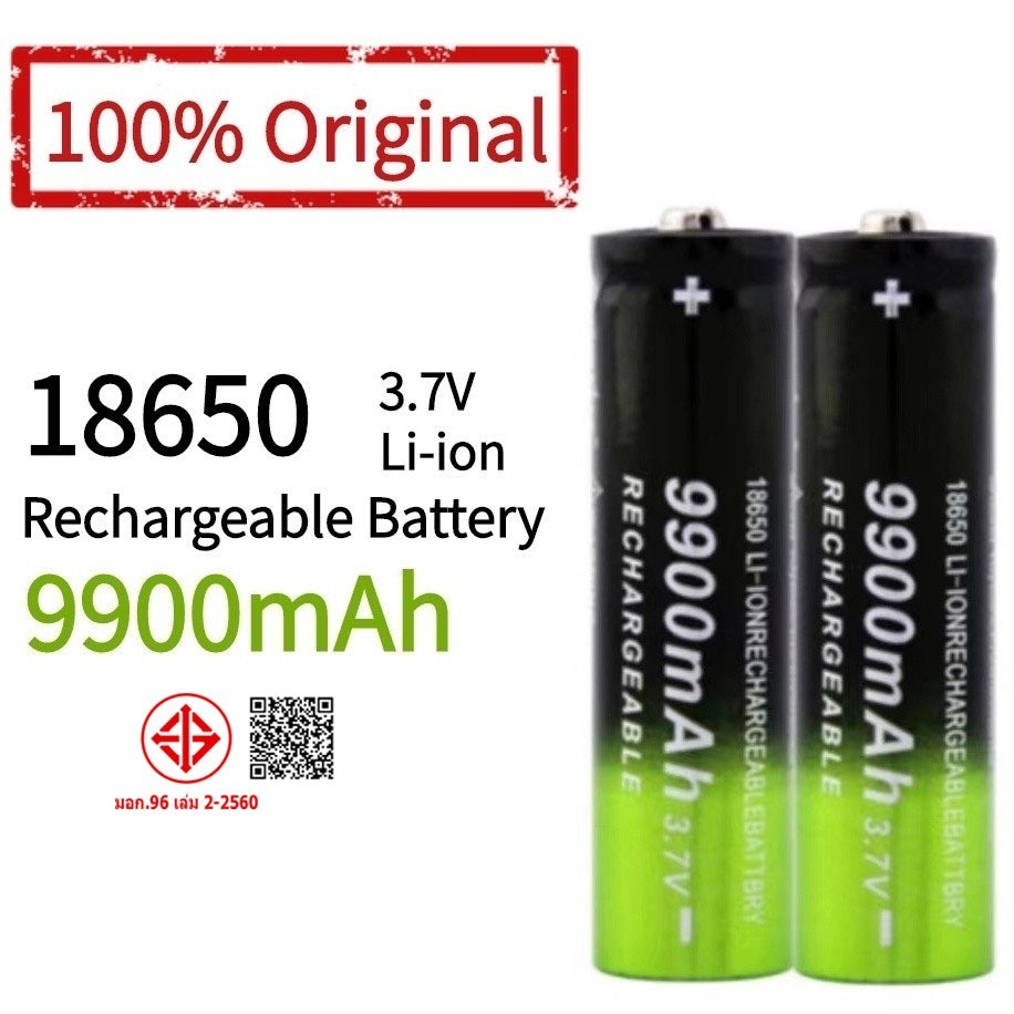 ใหม่ 18650 แบตเตอรี่ 3.7V 9900mAh แบตเตอรี่ Li-ion แบบชาร์จไฟได้สําหรับไฟฉาย Led ไฟฉายแบตเตอรี่ลิเธียมแบตเตอรี่