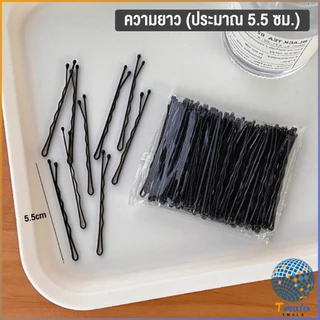 Tmala กิ๊บดำ 50 ชิ้น กิ๊บดำติดผม ทรงผมเรียบง่ายคลิปเล็ก วัสดุดีเยี่ยม hair clip