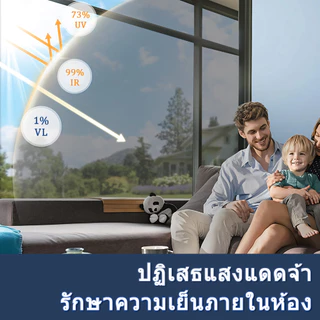 🔥ฟิล์มกรองแสง Window Film ฟิล์มติดอาคาร ฟิล์มติดกระจก ฟิล์มปรอท (ราคาต่อเมตร) กันรังสี UV