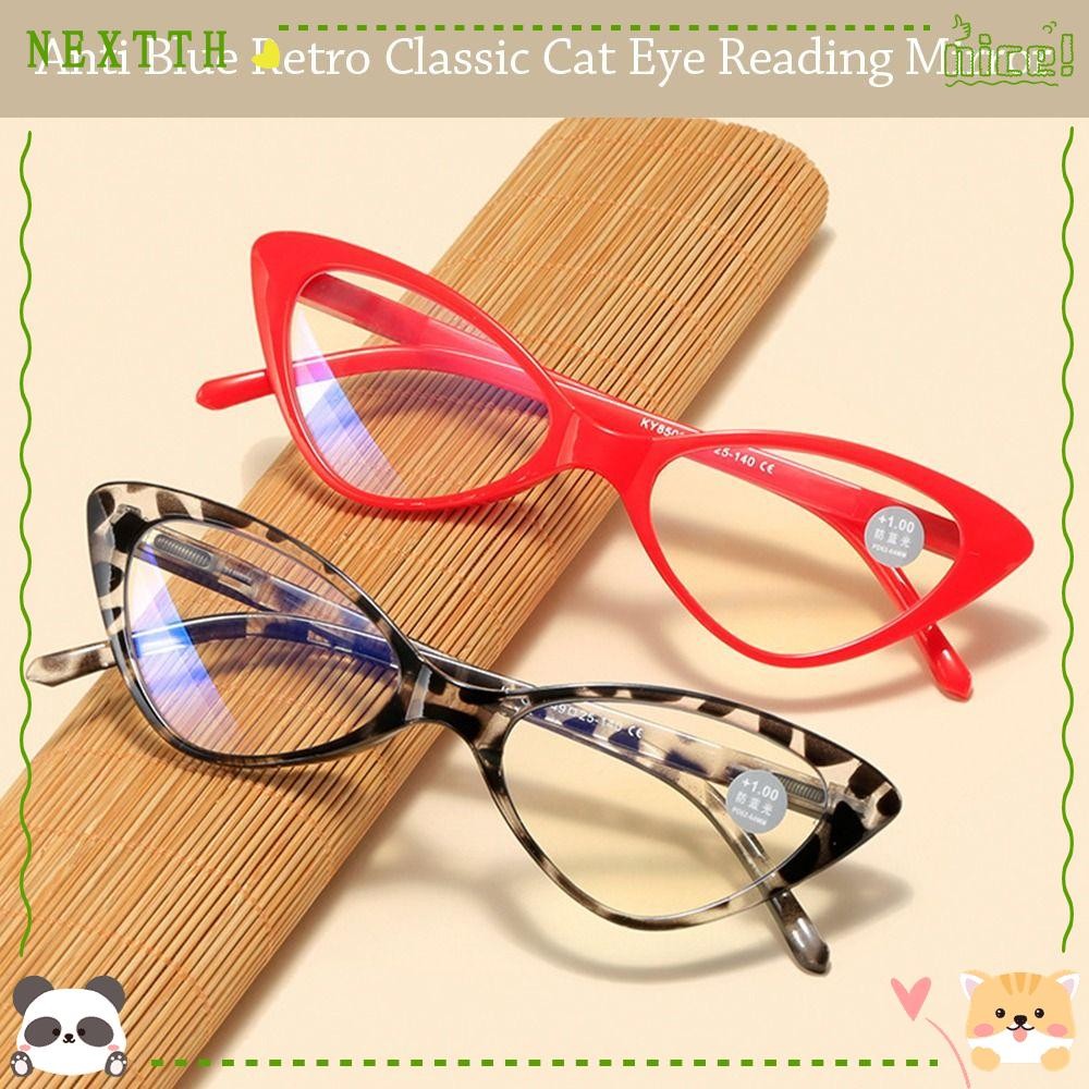 Nextth แว่นตาทรงกลม, แว่นตาอ่านหนังสือป้องกันแสงสีฟ้า PC Ultralight, แว่นตาสายตายาวป้องกันแสงสีฟ้าหรูหราสํานักงาน