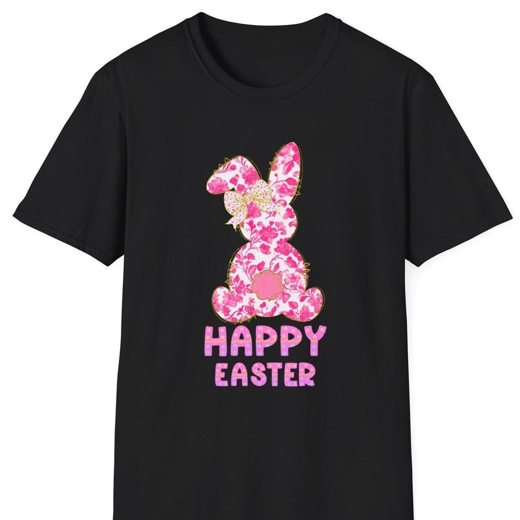 Happy Easter Bunny T Shirt Bunny Graphic Tee Cute Easter Sunday Shirt