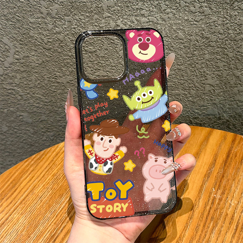 สำหรับ iphone 13 11 12 เคสไอโฟน 15 16 14 PRO MAX X XS MAX XR 7/8PLUS ตัวการ์ตูน แอปเปิ้ลโทรศัพท์ ส่งจากไทย เรืองแสง - รูปที่ 2