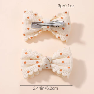 6 ชิ้น/เซ็ตน่ารักดอกไม้พิมพ์ผมโบว์คลิปสําหรับเด็กทารกสด Pastoral ผ้าฝ้าย Hairpin Barrettes Headwear อุปกรณ์เสริมผม
