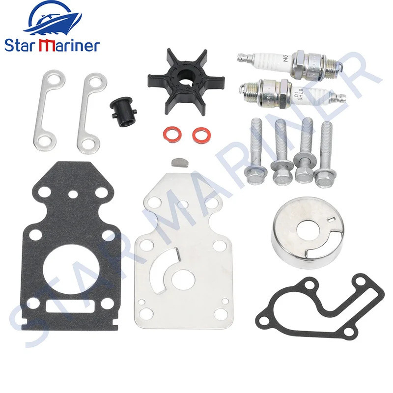 63v-w0078 ปั๊มน้ําใบพัดบริการชุดสําหรับ Yamaha 2/4T 9.9 15 20 HP Outboard 63V-W0078-00 01 02 พร้อม S
