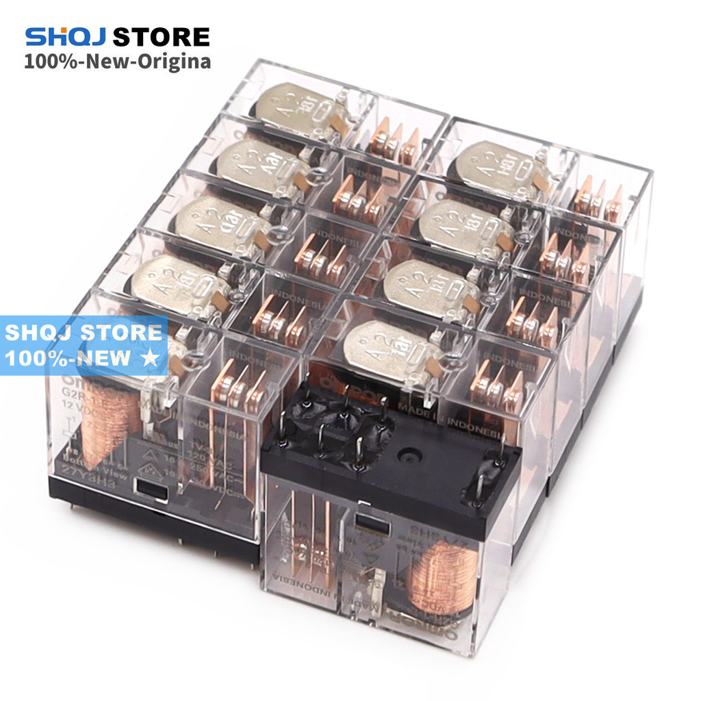 Shqj STORE 100%-ใหม่ 10PCS G2R-1-E G2R-2 G2R-1 G2R-1A-E 24VDC 12VDC 110VAC 230VAC G2R SERIES RELAY เ