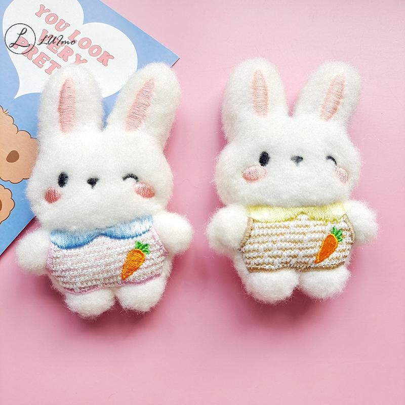 LUImo การ์ตูน Plush Bunny ตุ๊กตาเข็มกลัดสําหรับผู้หญิงน่ารักตุ๊กตาน้อยอุปกรณ์เสริมนักเรียนกระเป๋าเป้สะพายหลังเสื้อผ้าตกแต่งสาว Party ของขวัญใหม่ - รูปที่ 3