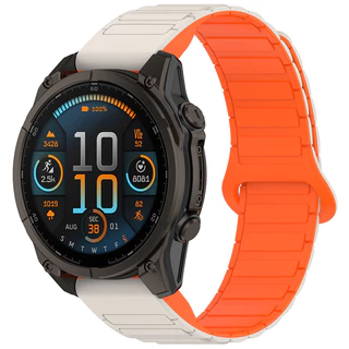 26 มม.22 มม.20 มม.แม่เหล็กซิลิโคนสําหรับ Garmin Fenix 8 7 6 5 7X 6X 7S 6S Forerunner 965 955 Descent mk 2 Approach S70 S62 Instinct Quick Fit สายรัดข้อมือแบบถอดเปลี่ยนได้