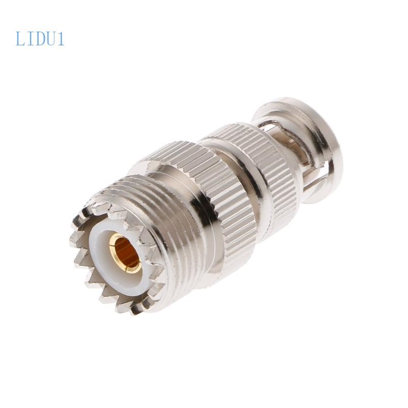 Lidu1 BNC ชายปลั๊ก UHF SO239 PL-259 หญิงแจ็ค RF อะแดปเตอร์โคแอกเซียลขั้วต่อสายเคเบิล