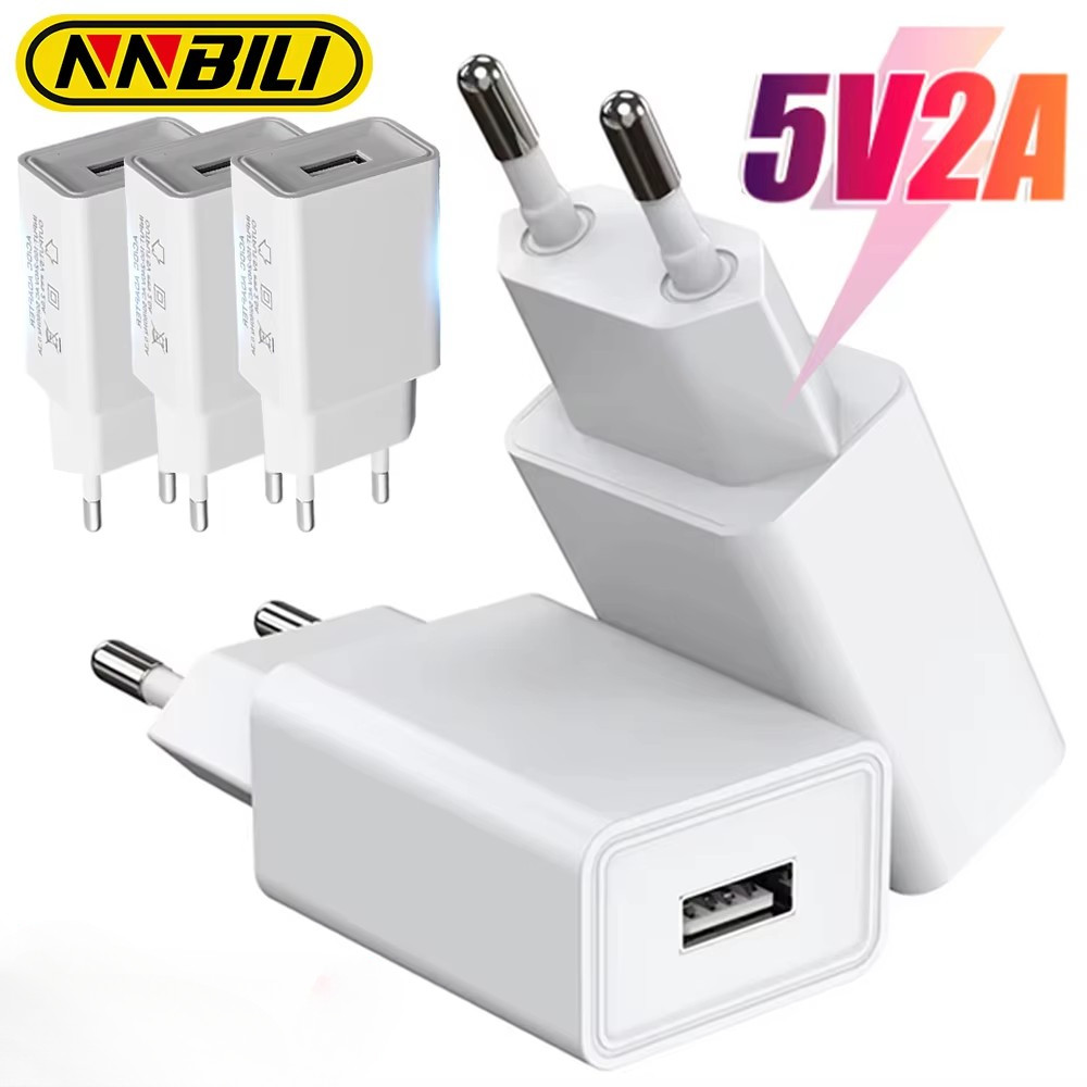5V2A 5V1A Wall USB ชาร์จโทรศัพท์ EU/US ปลั๊กสําหรับโทรศัพท์ Samsung Xiaomi Google Universal Travel Fast Charging Power Adapter
